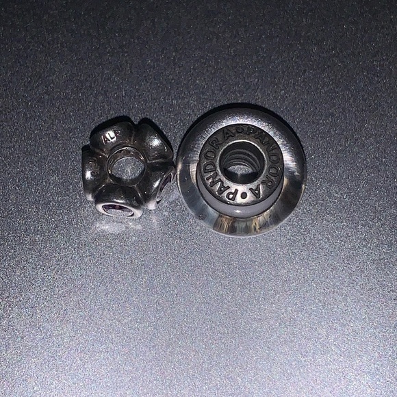 Set of 2 Pandora silver Charms - Picture 1 of 3